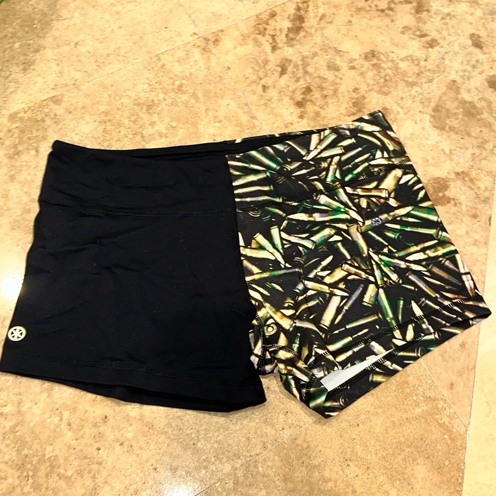 Born Primitive ULTRA RARE Black and Bullet Camouflage Patterned Shorts